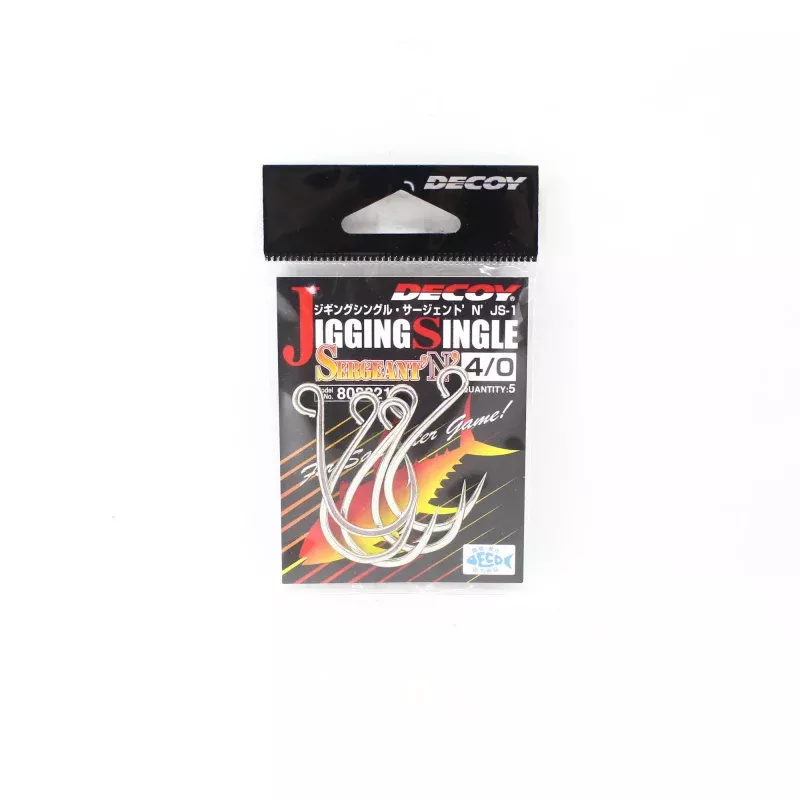 Decoy JS-1 Jigging Single Sergent ‘N’ Size 4/0 (8221)