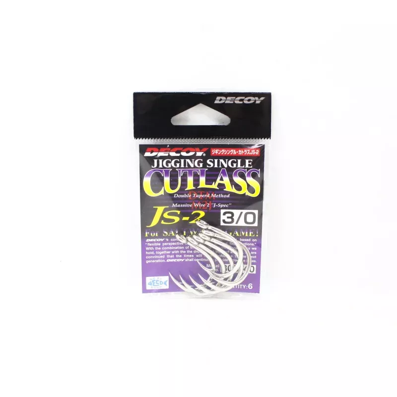 Decoy JS-2 Jigging Single Cutlass Size 3/0 (8740)