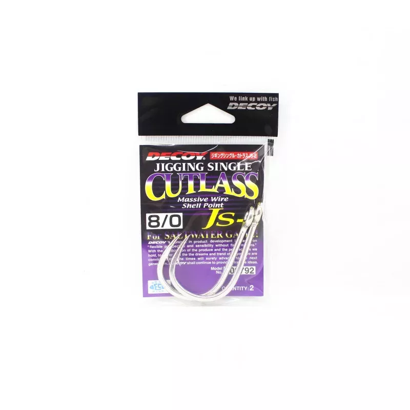 Decoy JS-2 Jigging Single Cutlass Size 8/0 (9792)