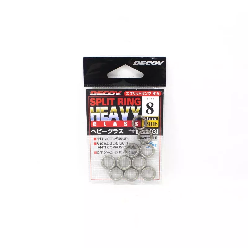 Decoy R-5 Split Rings Heavy Class Size 8 (1283)