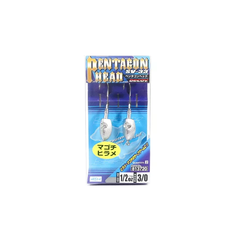 Decoy SV-33 Jig Head Pentagon Head size 3/0 , 1/2 oz (3720)