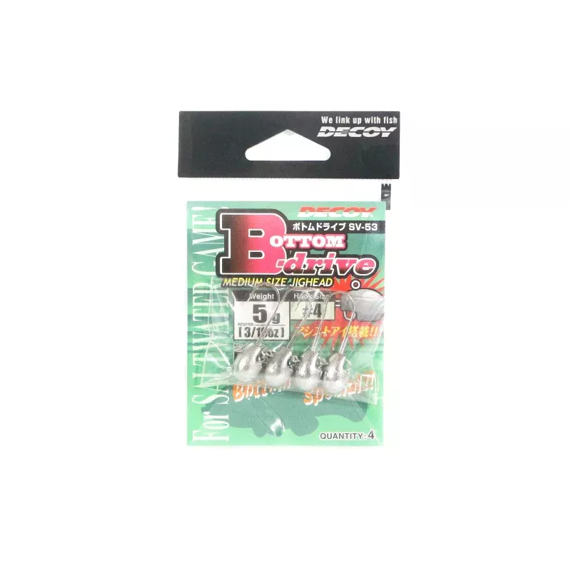 Decoy SV-53 Jig Head Bottom Drive Size 4 , 5 grams (4597)