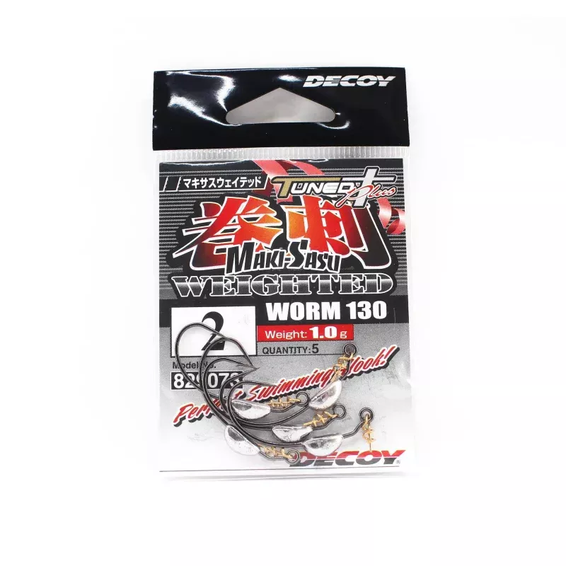 Decoy Worm 130 Maki Sasu Weighted Hook 1 gram Size 2 (9073)