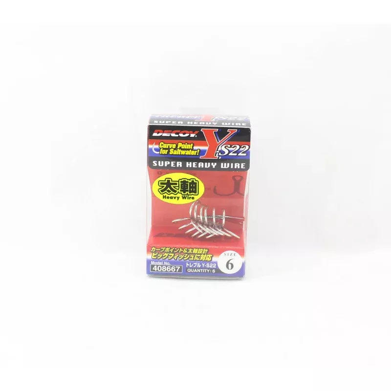 Decoy Y-S22 Treble Hook Size 6 (8667)
