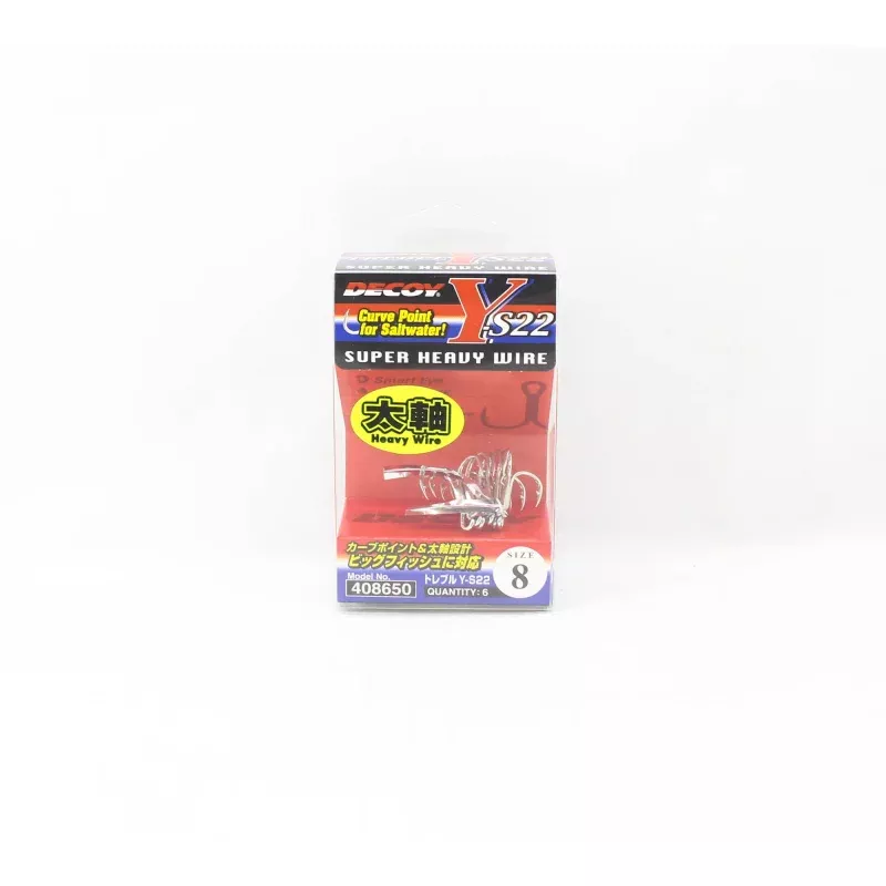 Decoy Y-S22 Treble Hook Size 8 (8650)