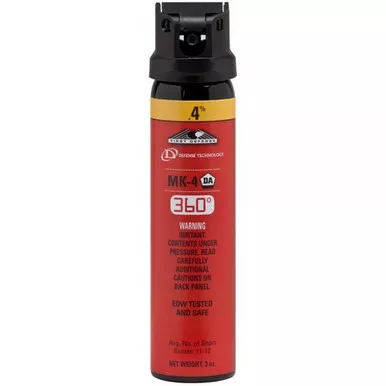 Defense Technology 5249A First Defense 360 Stream Delivery (MK-4) Pepper Spray .4% OC, 3.0 Ounces