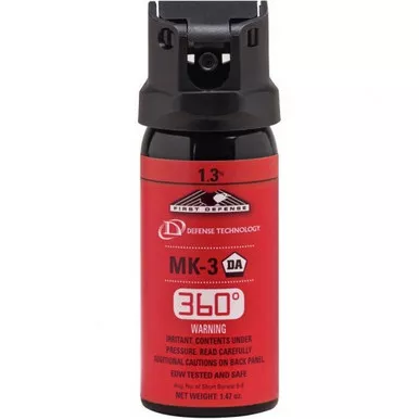 Defense Technology 56833 First Defense 360 Stream Delivery (MK-3) Pepper Spray 1.3% OC, 1.47 Ounces