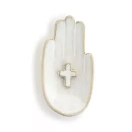 Demdaco Hand in Hand Cross Plaque
