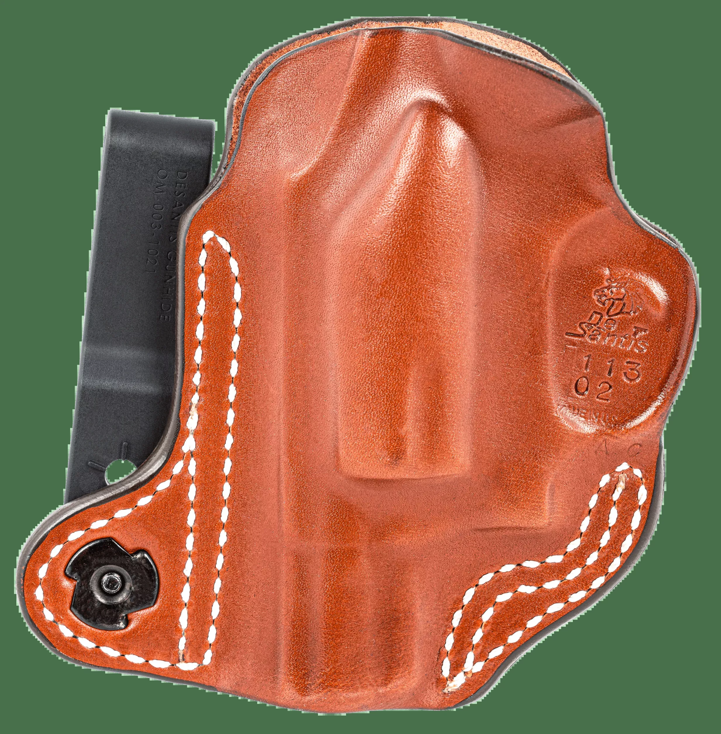 Desantis Flex-tuk Holster Iwb - Tuckable Lther J-frame 2" Tan