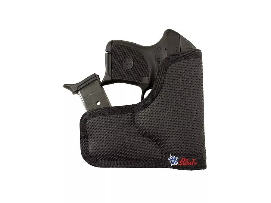 Desantis Gunhide Nemesis ammo pocket rubberized fabric, Black, Ambidextrous