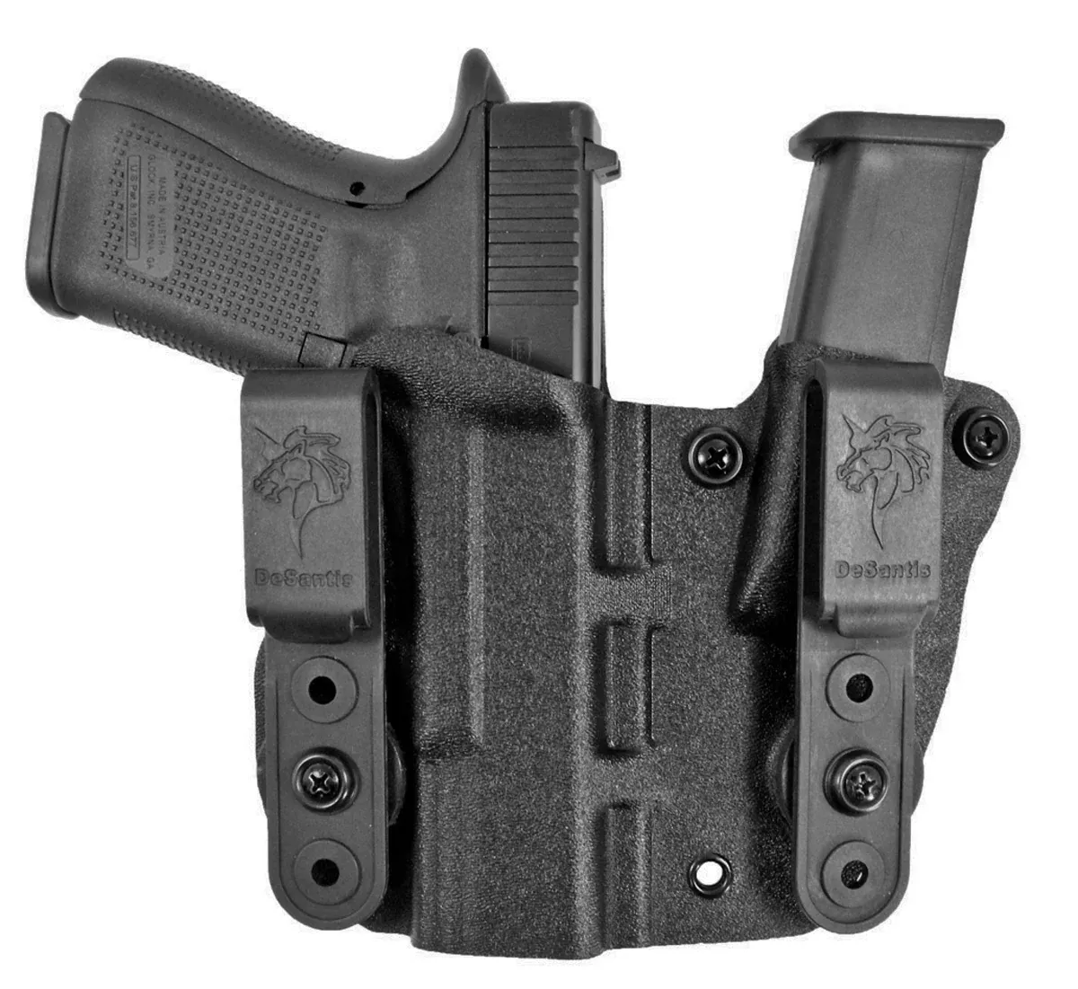 Desantis Hidden Truth Holster - Kydex Rh Fits Glock 43 Black