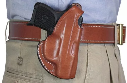 Desantis Maverick Holster Rh – Owb Leather S&w B-guard 380 Tn