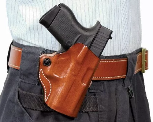 Desantis Mini Scabbard Holster – Lh Owb Leather Glk 192336 Tn