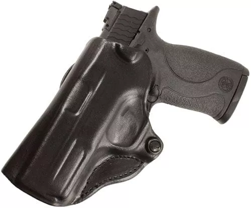 Desantis Mini Scabbard Holster – Lh Owb Leather Sig P365 Black