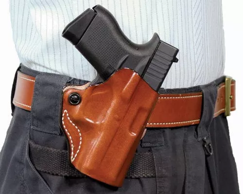 Desantis Mini Scabbard Holster – Rh Owb Leather Glk 2930 Tan