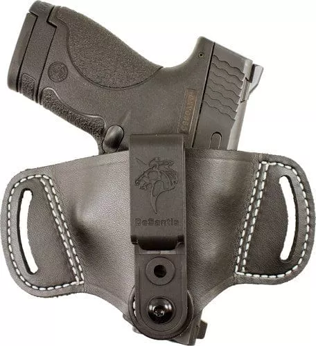 Desantis Outback Holster Ambi - Iwb/owb Leather Med & Lrg Auto