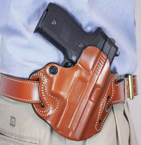 Desantis Speed Scabbard Holstr – Rh Owb Leather Ruger Sec 9 Tan