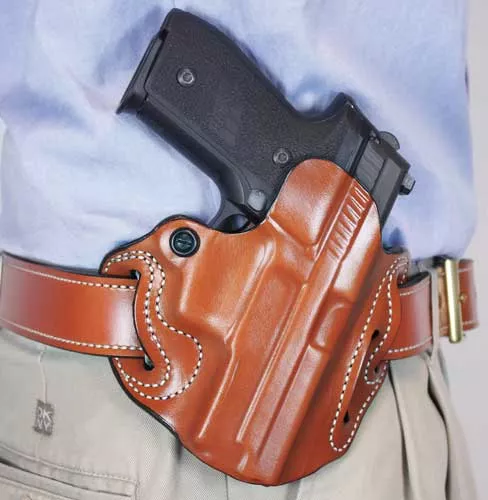 Desantis Speed Scabbard Holstr – Rh Owb Leather Shield 9 Ez Tan