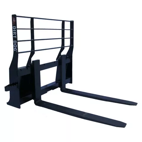 Dirt Dog Pallet Fork | SPF Series | Overall Width 45″ | 10–25 GPM | For Skid Steers