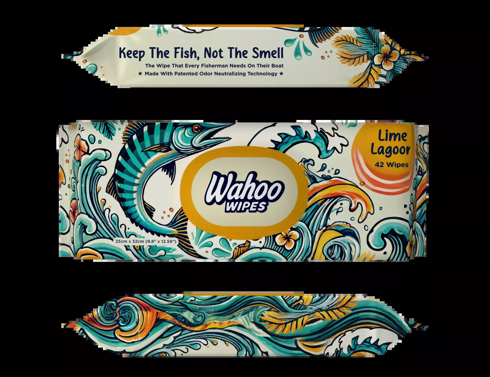 Dirty Duck Wahoo Wipes 42 Count – Lime Lagoo #WW-LL-42