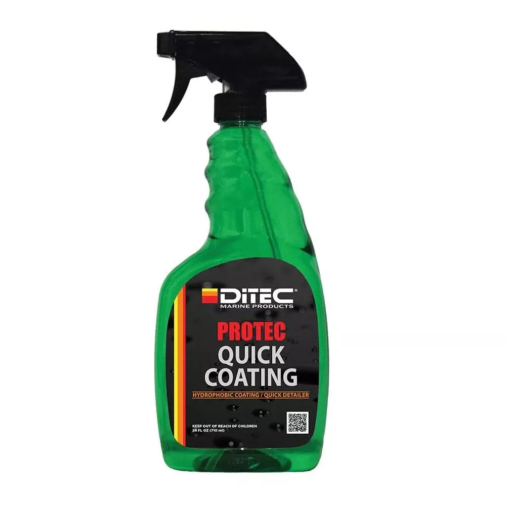 DiTEC Marine Products PROTEC Quick Coating 24oz – Hydrophobic Marine Surface Protection Spray – PG-PRTC-QCO2