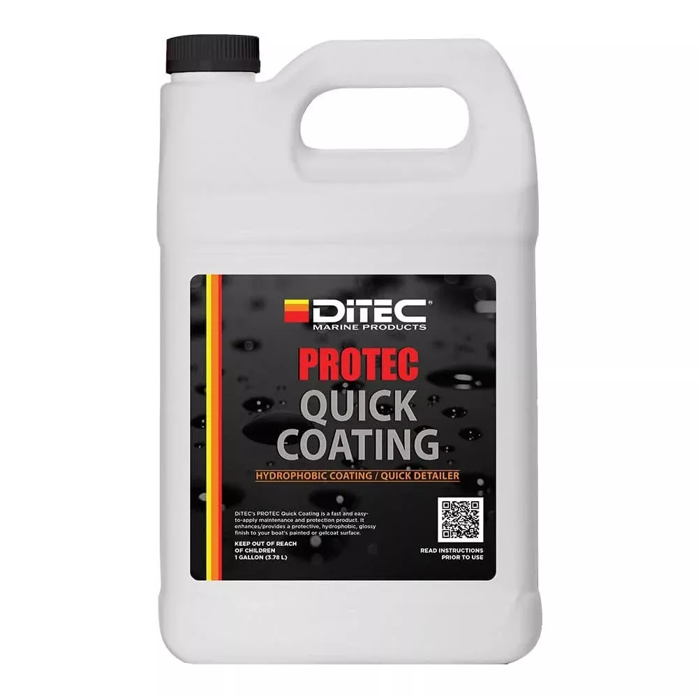 DiTEC Marine Products PROTEC Quick Coating Gallon – Hydrophobic Boat Protection Spray – PG-PRTC-QCO3
