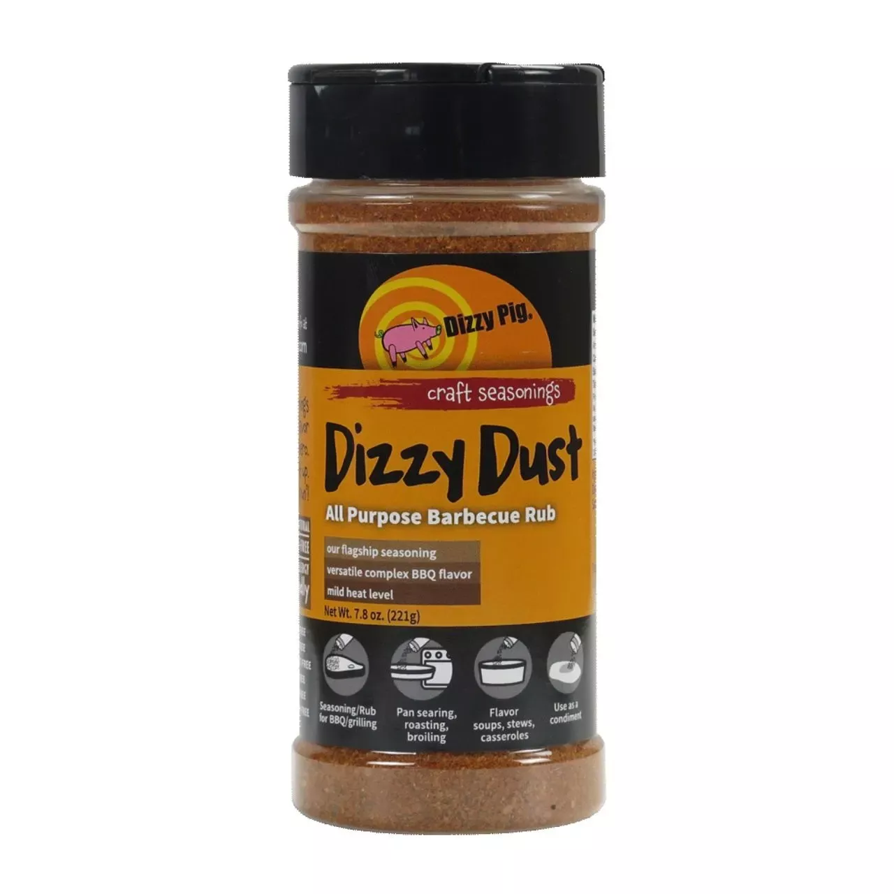 Dizzy Pig Dizzy Dust All-Purpose BBQ Seasoning 8 oz. Shaker