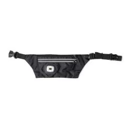 DM Merchandising Night Scope Sling Bag with Reflective Zippers - Black