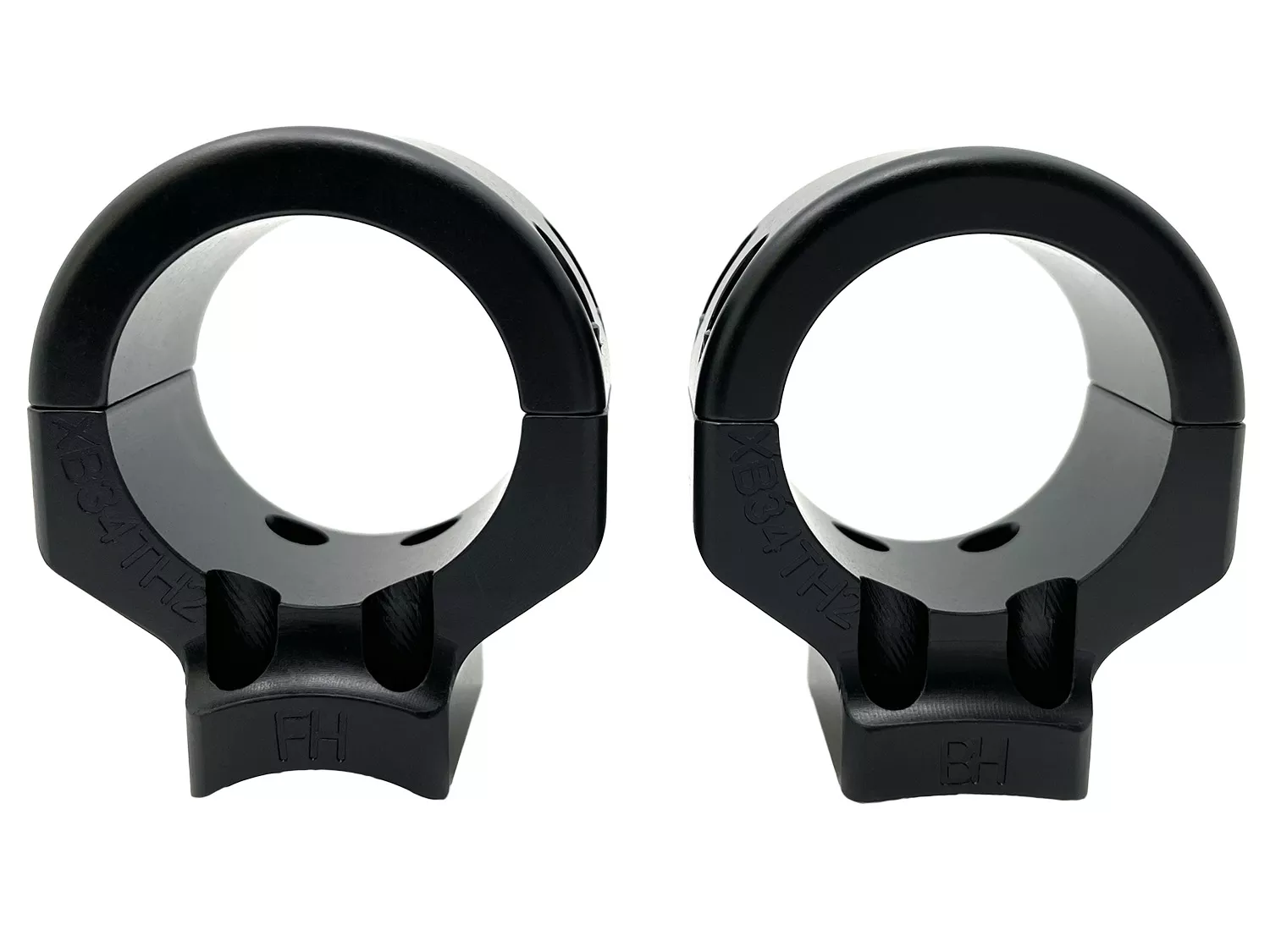 DNZ Scope Mount Ring Combo 2pc 34mm High Tactical, Black