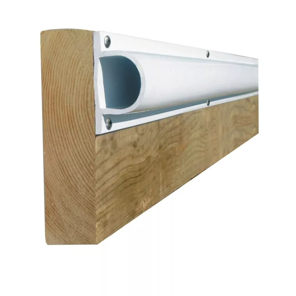 Dock Edge PRODOCK Heavy “D” Dock Profile – (3) 8′ Sections – White – 1205-F