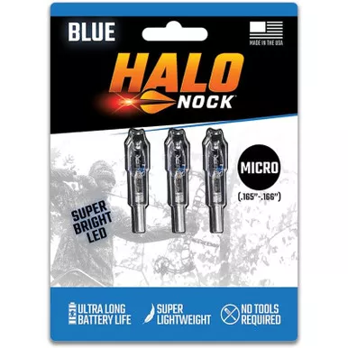 DoubleTake Ultra Bright Halo Micro Nock Blue