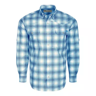 DRAKE Cinco Ranch Western Plaid Long Sleeve Shirt (DS2236)