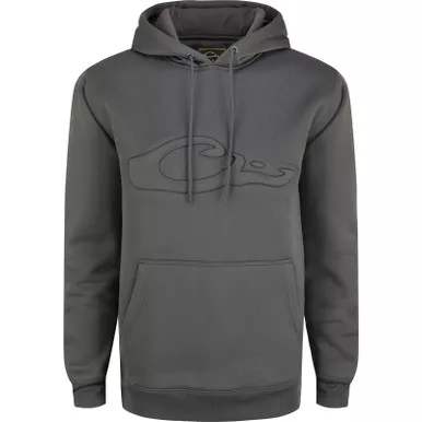 DRAKE Men's The Back Eddy Embossed Solid Hoodie (DS2298)