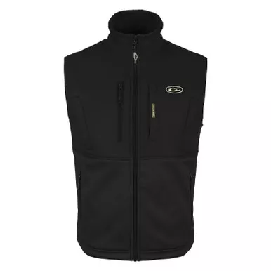 DRAKE Men's Hole Shot Chocolate Chip Solid Vest (DS7391-CHC)