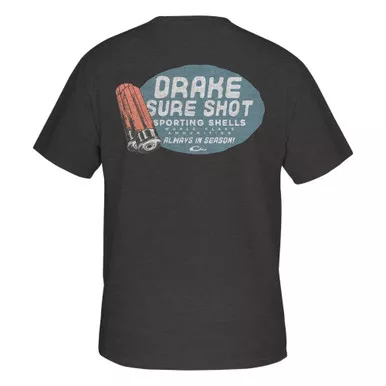 DRAKE Sure Shot Graphite Heather T-Shirt (DT9510-GPH)