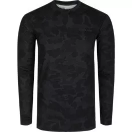 Drake Waterfowl Youth Performance Crew LS - Old School Black - S