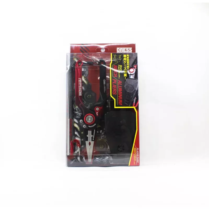 Dress Plier Aluminum 8 Inch Black Red (1682)