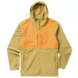 Duck Camp Men's Field Tech Hoodie - Wheat/Blaze - XL