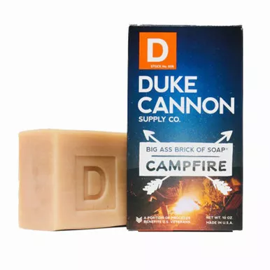 Duke Cannon Great American Frontier Men’s Big Brick of Soap – Campfire, 10oz