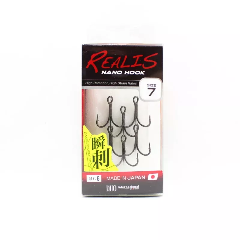 Duo Treble Hook Realis Nano Size 7 , 6/pack #7 (5612)