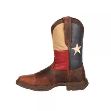 DURANGO Rebel Patriotic Pull-On Brown/Texas Flag Western Boots (DB4446)