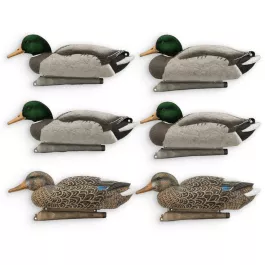 DUX Guide Series FLOCKED Head Mallard Decoy 6 pack