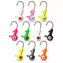 Eagle Claw Ball Head Jigs - 1/16 oz. - Assorted