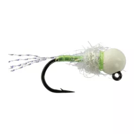 Eagle Claw Lazer Sharp Tungsten Ice Flies - Size 12 - Chartreuse