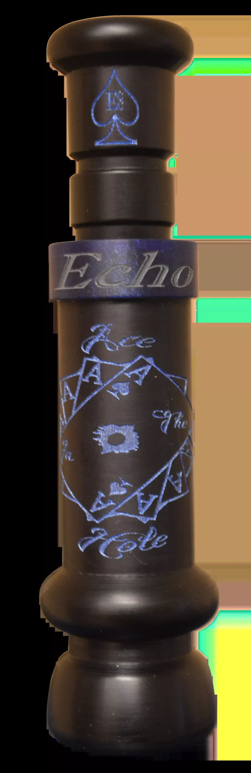 Echo Calls Ace in The Hole Single Reed Duck Call Matte Black Acrylic