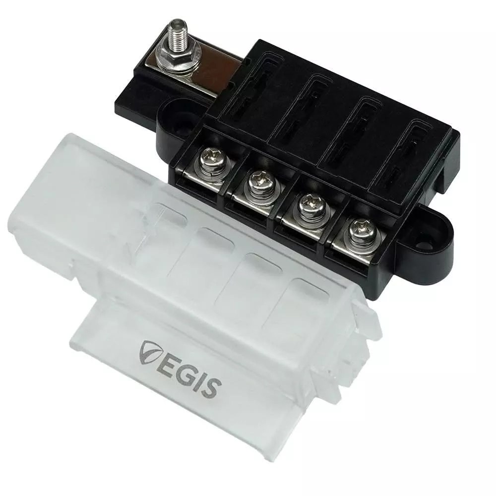 Egis RT Fuse Block – 4 Circuit w/Cover