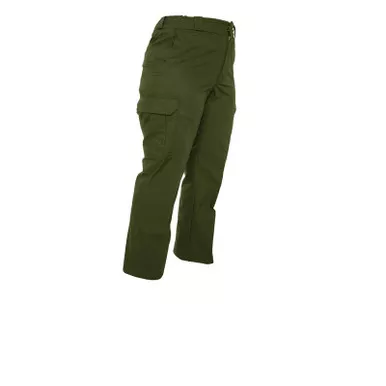 Elbeco E8449R Men's Prestige Wool-Blend Hidden Cargo Pocket Pants, OD Green