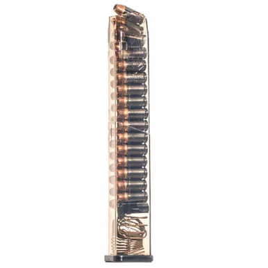 Elite Tactical Systems GLK-21-30 Extended 30 Round Mag .45 Caliber Magazine for Glock 21 30 41, Clear Polymer