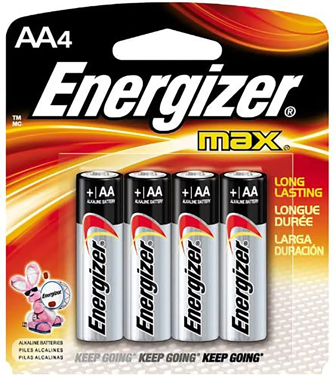 Energizer AA Max 1.5V Alkaline 4 Batteries Per Pack