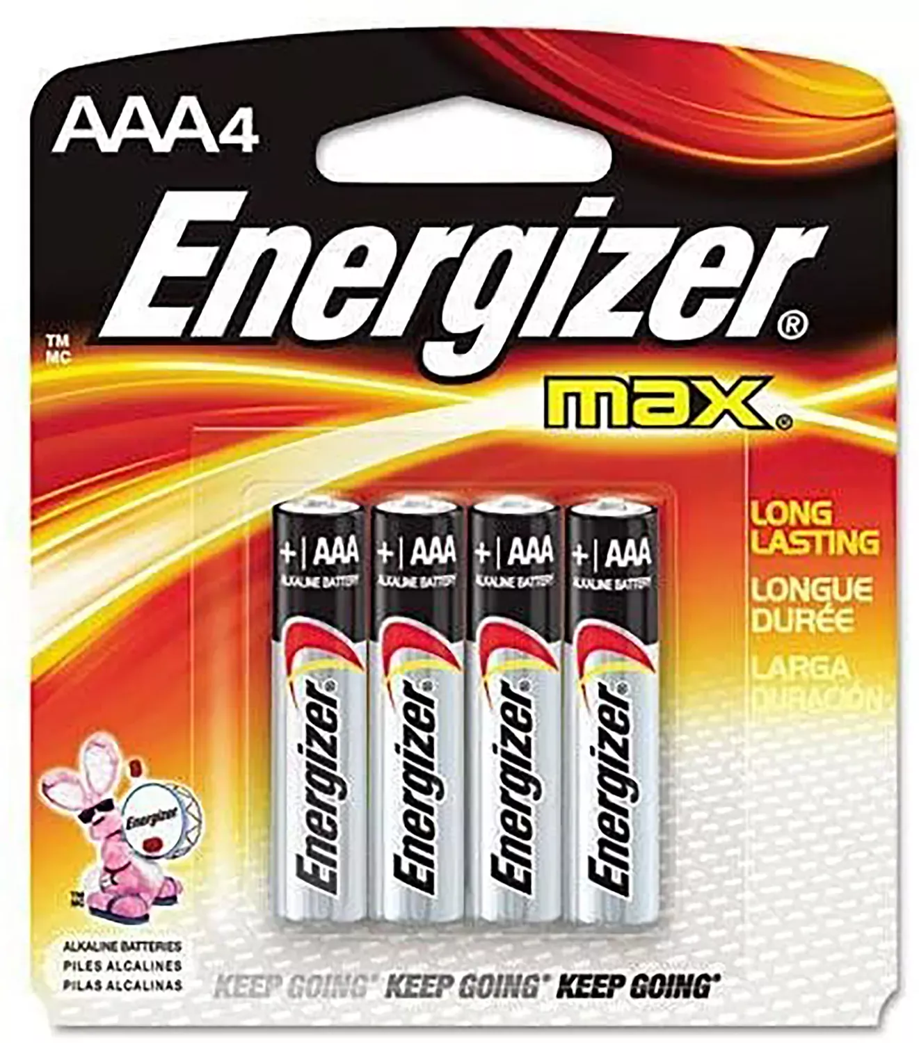 Energizer AAA Max 1.5V Alkaline 4 Batteries Per Pack